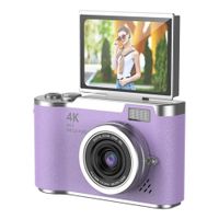 Cámara Digital Full HD 48MP para Niños y Principiantes con Pantalla 2.4” Zoom Pro CCD-LK007 Morado