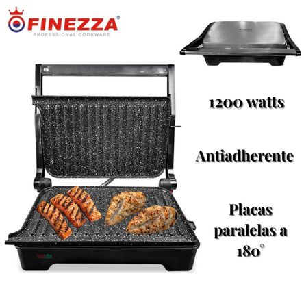 Mini Parrilla Finezza FZ-124EG 1200 Watts Antiadherente FZ124EG_002 Mini Parrilla Finezza FZ-124EG 1200 Watts Antiadherente FZ124EG_002