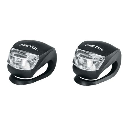 Juego de Linterna Luz Blanca Neutra 2 Leds 2 Piezas para Bicicleta Pretul 27050 Juego de Linterna Luz Blanca Neutra 2 Leds 2 Piezas para Bicicleta Pretul 27050