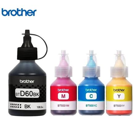 Kit de 4 tintas Brother D60BK / 5001CMY