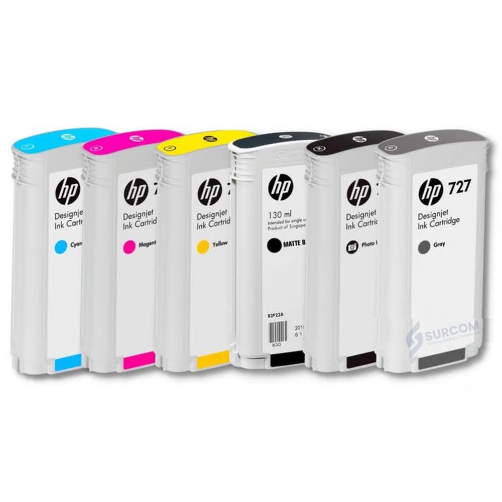 Kit de Tintas HP 727 Original 300 ml