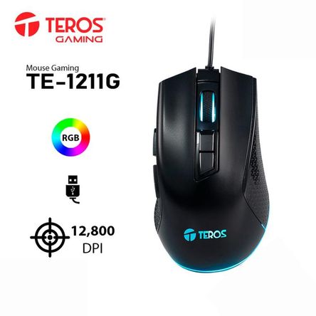 Mouse gamer Teros TE-1211G mouse para juegos con cable Mouse gamer Teros TE-1211G mouse para juegos con cable