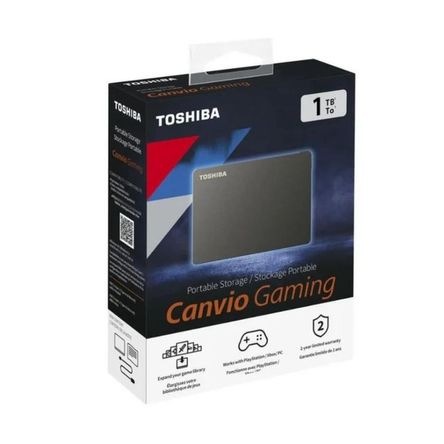 Disco Duro Externo Toshiba Canvio Gaming 2TB - Negro - Portátil Disco Duro Externo Toshiba Canvio Gaming 2TB - Negro - Portátil