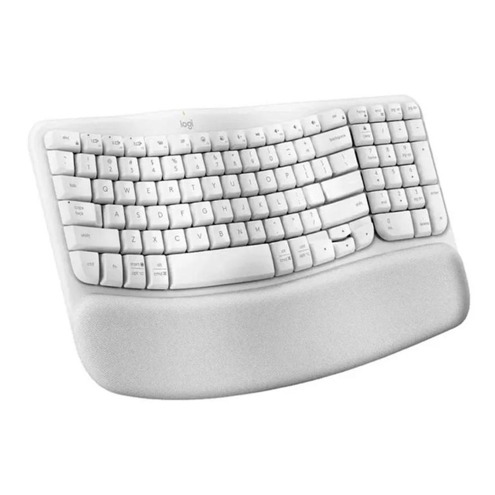 TECLADO LOGITECH ERGO WAVE WIRELESS BOLT BT  SP BLANCO