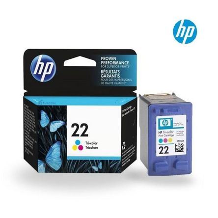 Cartucho de Tinta HP 22 Tricolor Original C9352AL