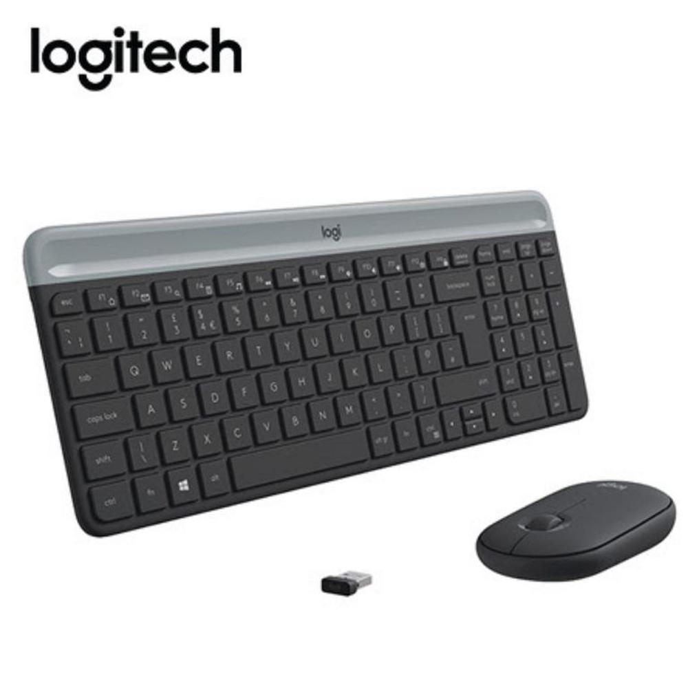 TECLADO LOGITECH + MOUSE MK470 WIRELESS SLIM USB BLACK