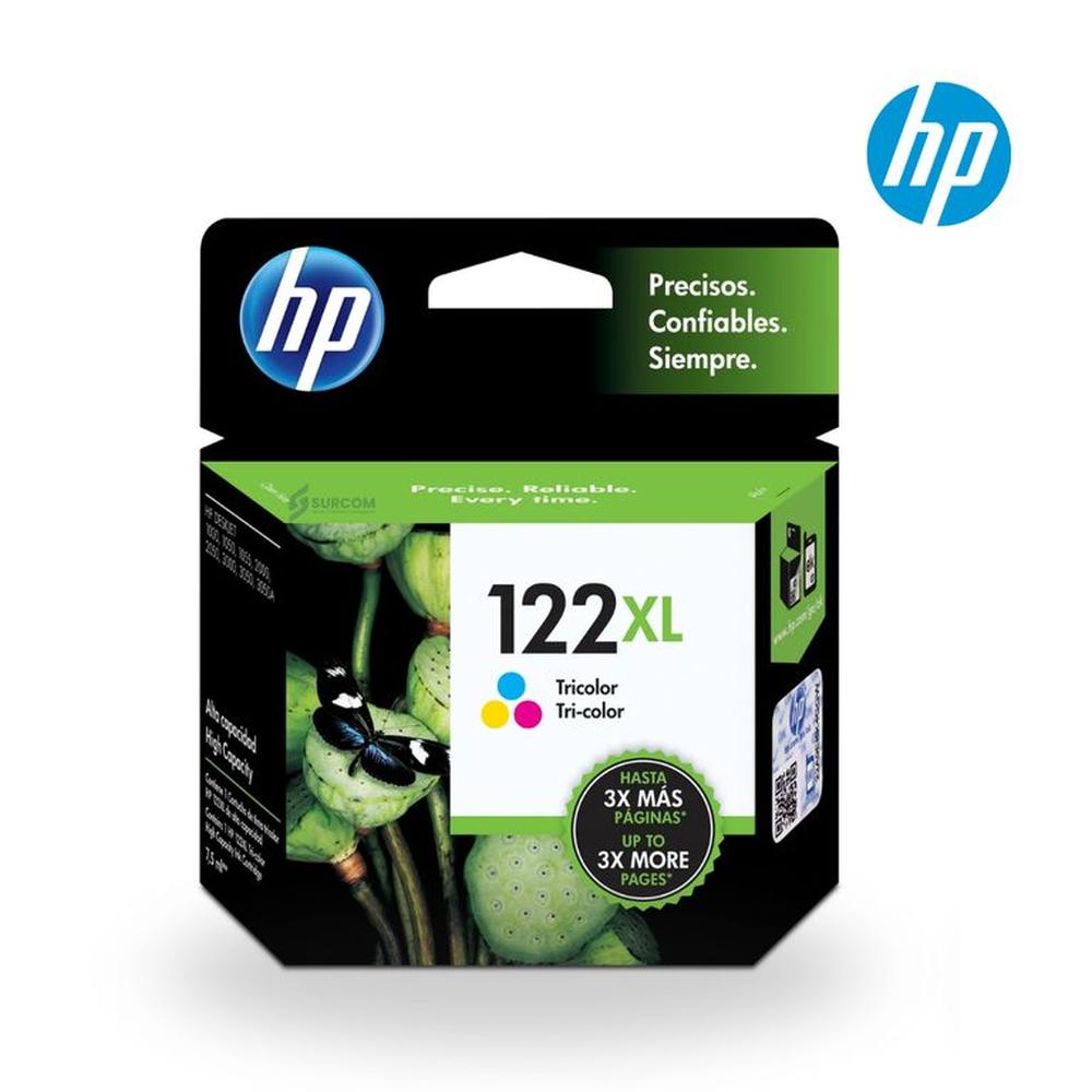 ¡Cartucho de Tinta HP 122XL Tricolor Original