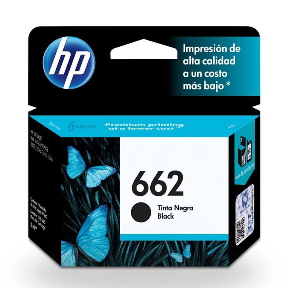 Kit de Tintas HP 662 Original - Negro