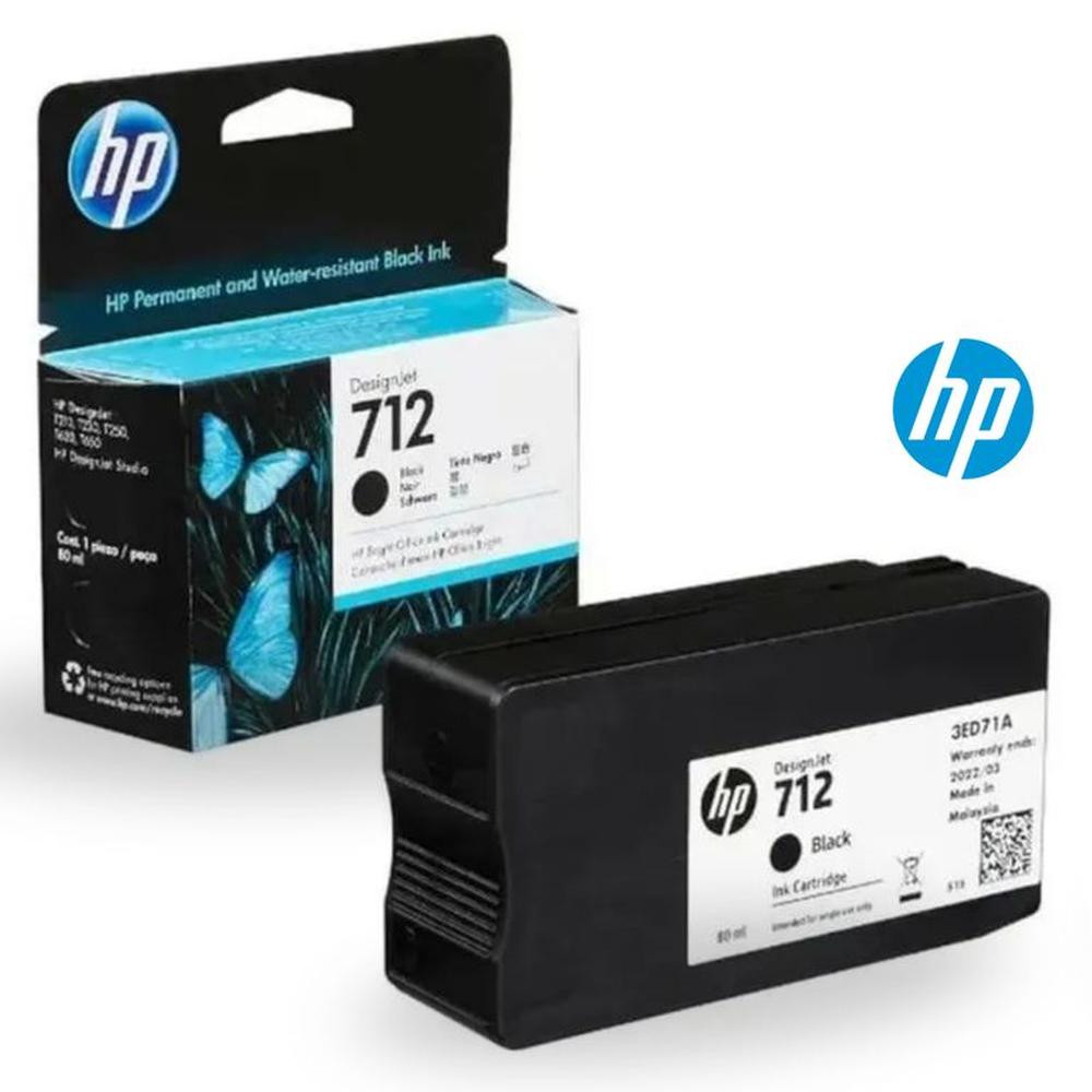 TINTA HP 3ED71A 712A 80ML BLACK