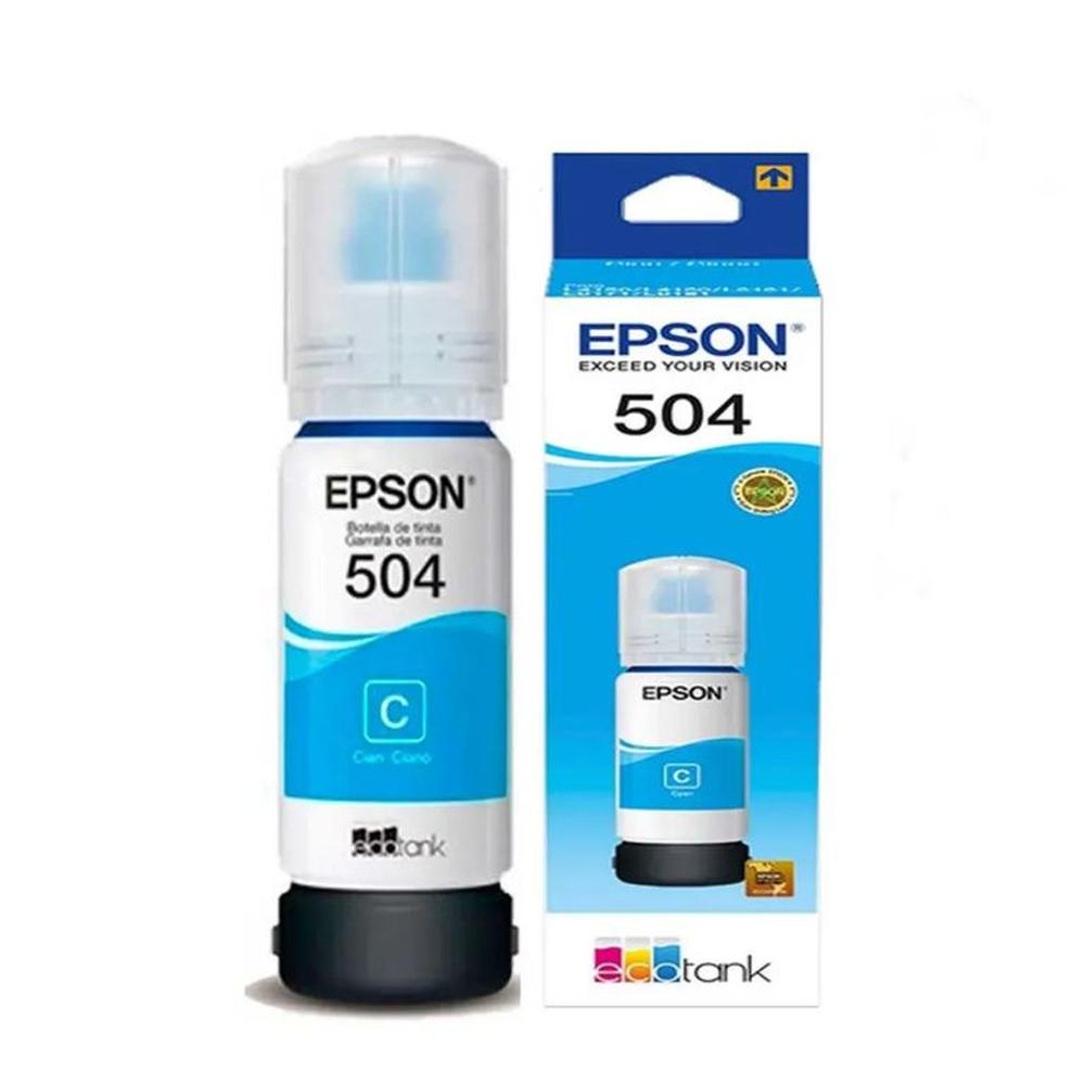 Tinta Epson 504 Cian T504220 - 70ml