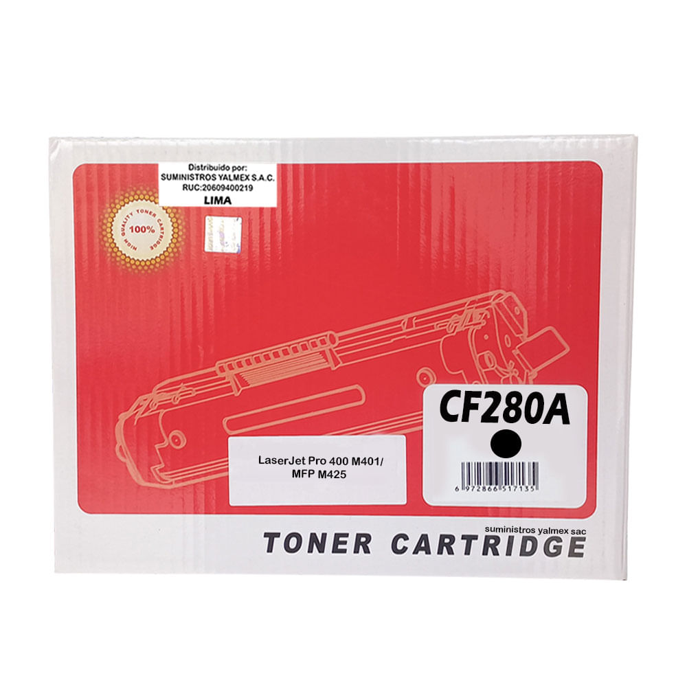 Toner Compatible 80A para Hp Negro M401 M425
