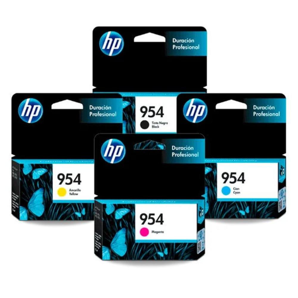 Pack de Cartuchos de Tinta HP 954 Black Cyan Magenta Yellow - Promart