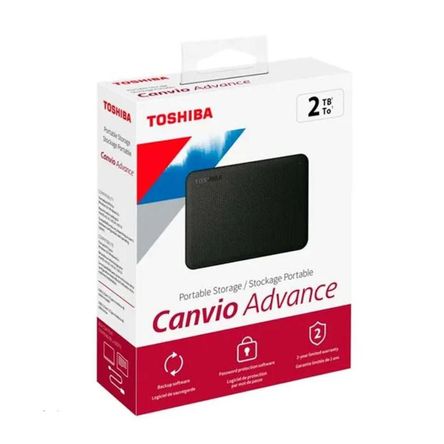 Disco Duro Externo Toshiba Canvio Advance 2TB - Negro - Portátil Disco Duro Externo Toshiba Canvio Advance 2TB - Negro - Portátil