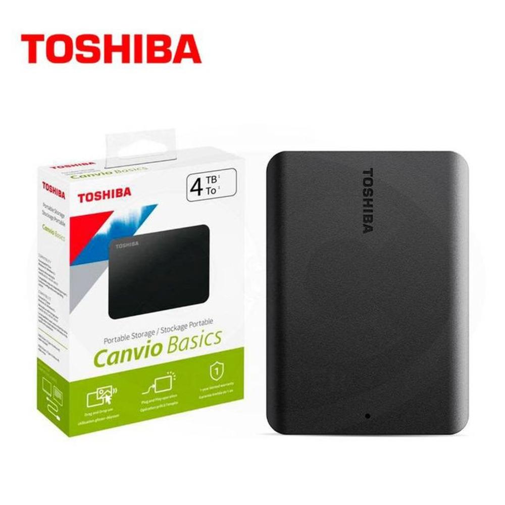 Disco Duro Externo Toshiba Canvio Basics 4TB - Negro Mate - Portátil