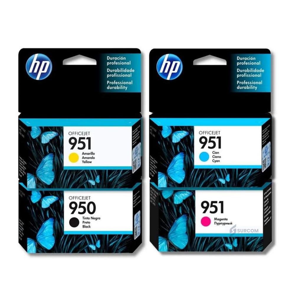 Pack deTintas HP 950 951 Cyan Magenta Amarillo Negro