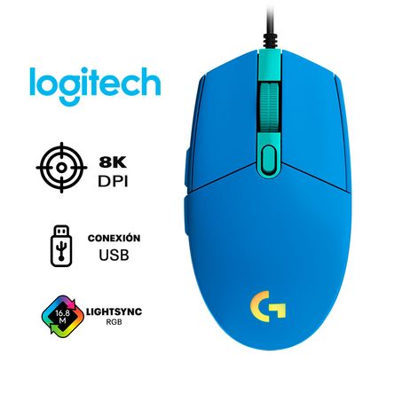 Mouse Logitech G203 Lightsync Color Azul