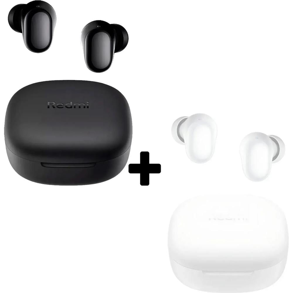 Combo Xiaomi Redmi Buds 6 Play Negro + Buds 6 Play Blanco