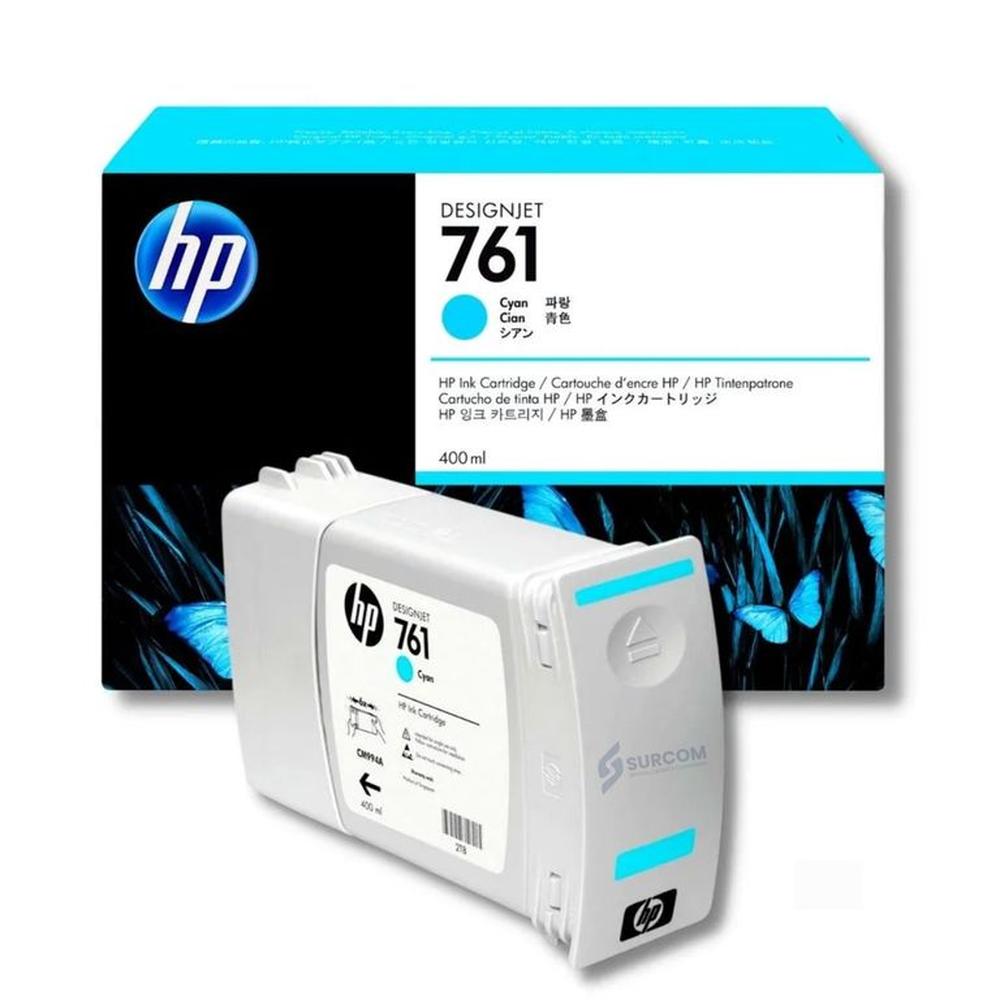 Tinta HP 761 Cyan Original 400 ml