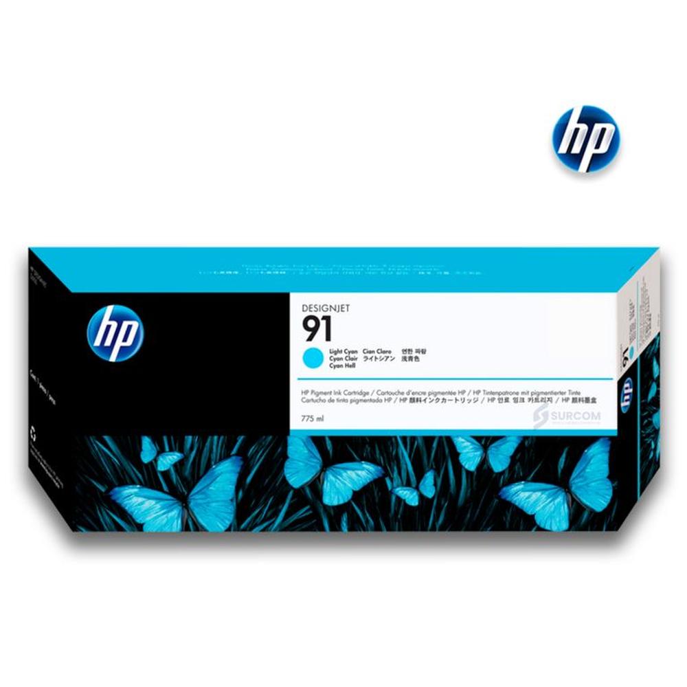 Tinta HP 91 Light Cyan 775ml Original