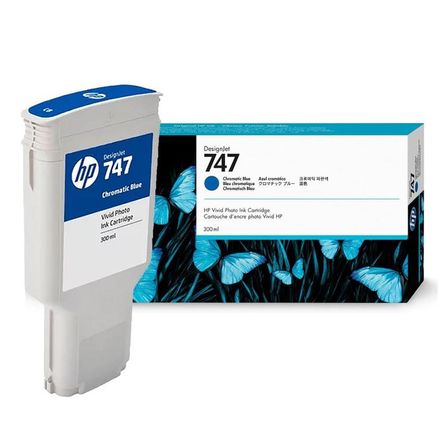 Tinta HP P2V85A 747 300ML Chromatic Blue Original Tinta HP P2V85A 747 300ML Chromatic Blue Original