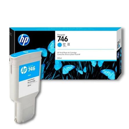 Tinta HP P2V80A 746 300ML Cyan Original