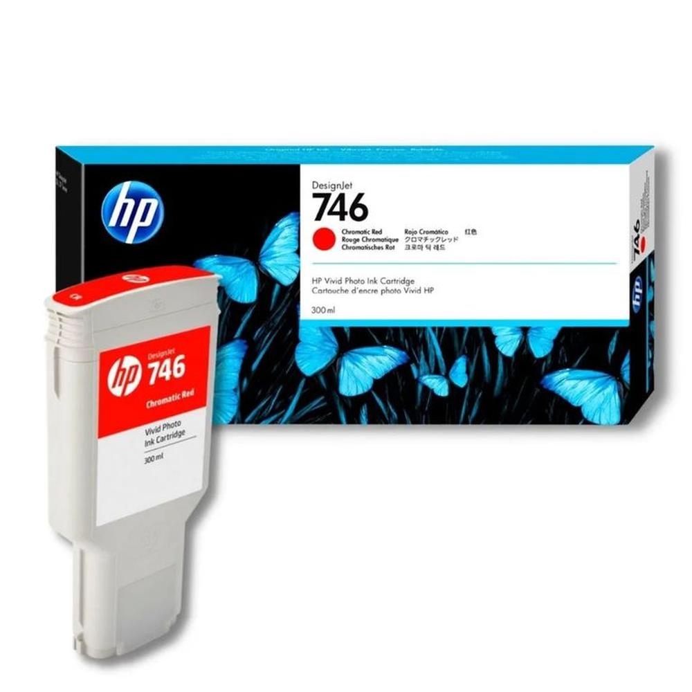 Tinta HP P2V81A 746 300ML Chromatic Red Original