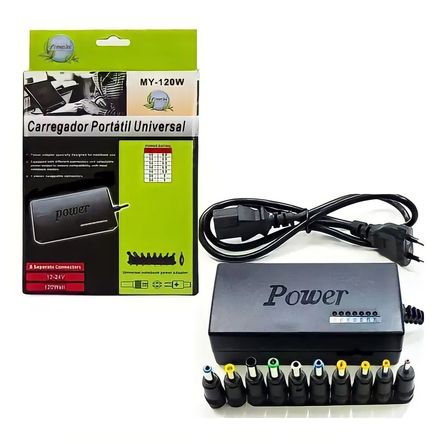 Cargador para Laptop Universal para Todas las Marcas 12v-24v 120W Cargador para Laptop Universal para Todas las Marcas 12v-24v 120W