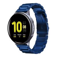 Correa De 22mm Acero Eslabones Para Huawei Gt4 46mm Azul
