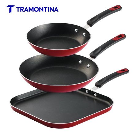 Juego 3 Sartenes Tramontina Every Day 20cm 25cm Bifera 28 cm Juego 3 Sartenes Tramontina Every Day 20cm 25cm Bifera 28 cm