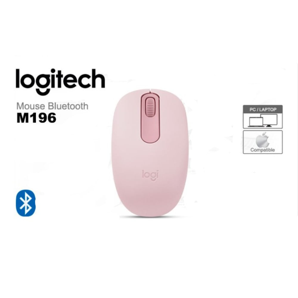 Mouse Logitech M196 Bluetooth Color Rosado Mouse Logitech M196 Bluetooth Color Rosado