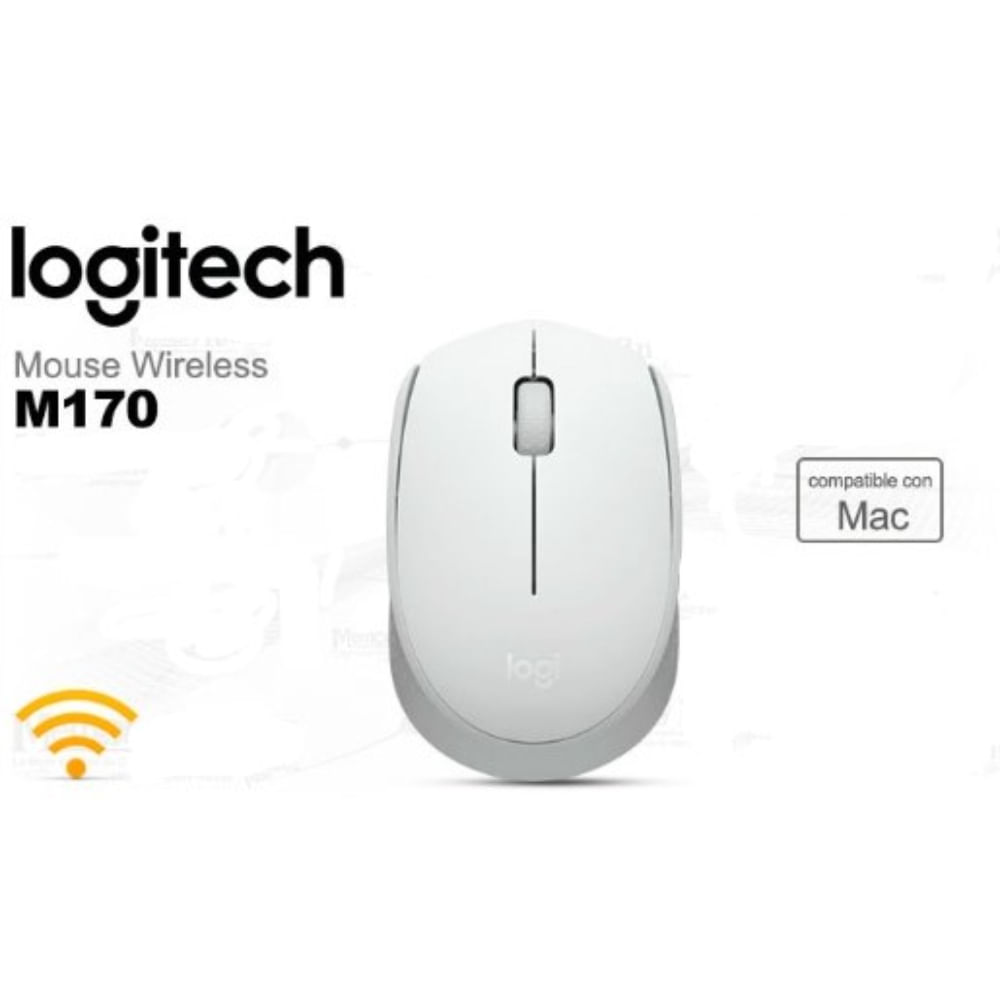 Mouse Logitech M170 Inalámbrico Color Blanco