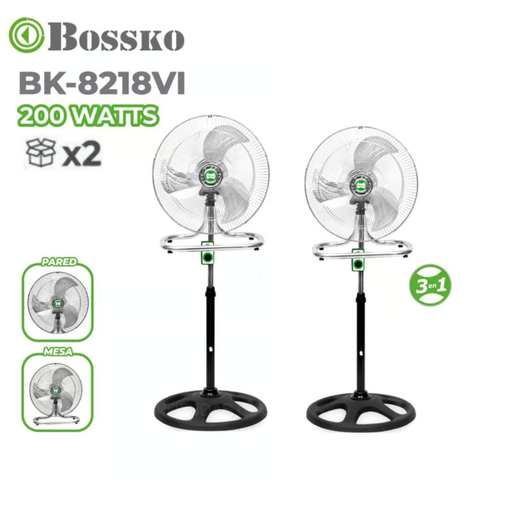 Ventilador Bossko 3 en 1 BK-8218VI 18 ""