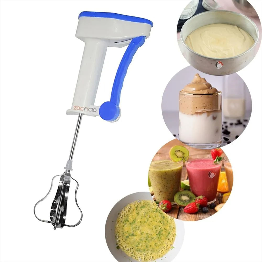 Batidora Manual de Gatillo Mecanico Ergonomico para Batir Huevos Batidora Manual de Gatillo Mecanico Ergonomico para Batir Huevos