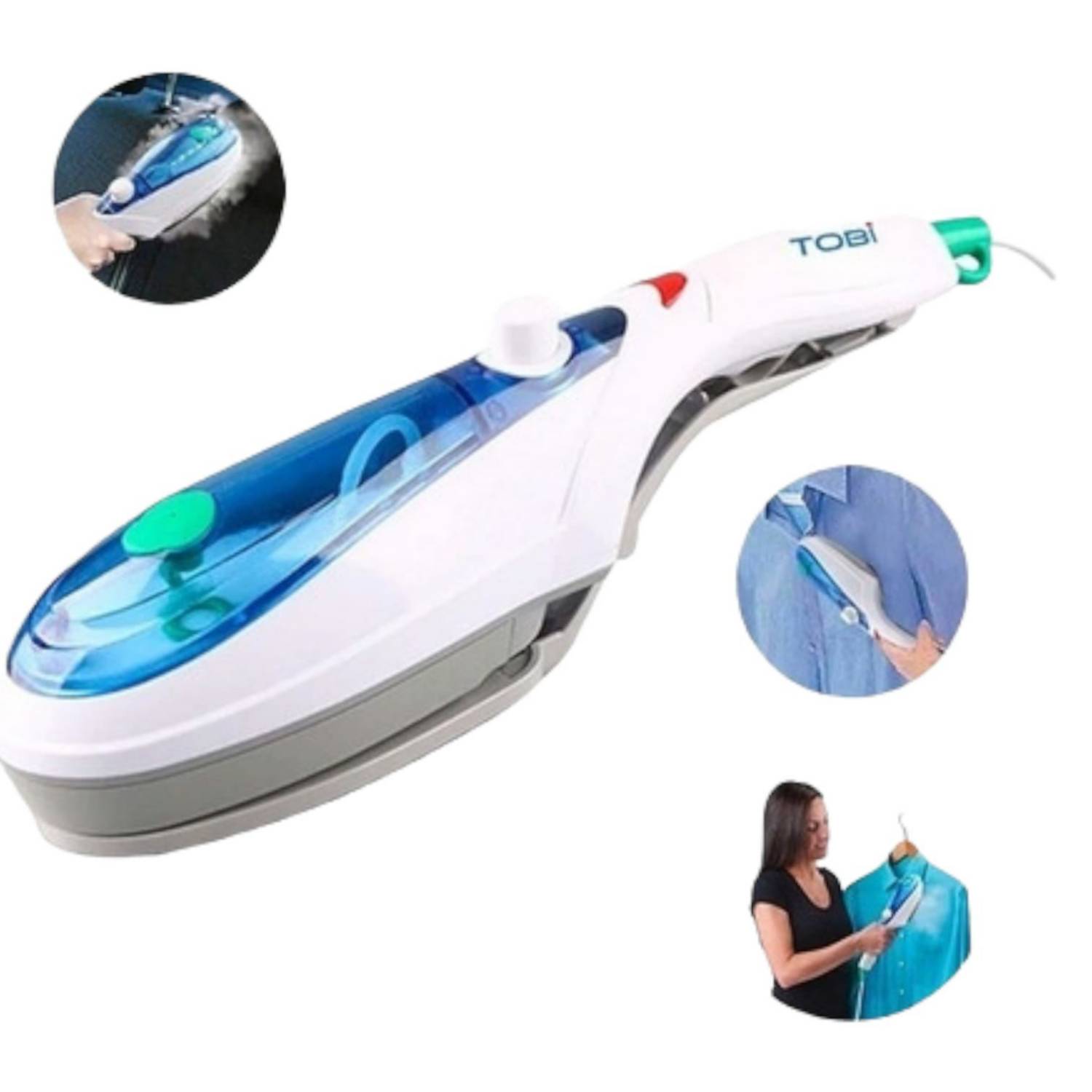 Plancha Electrica a Vapor de Mano Portatil Viajero Planchado a Vapor