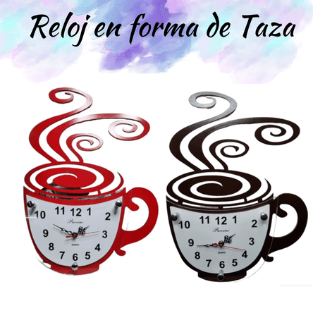 Reloj de Pared en forma de Taza Reloj de Pared en forma de Taza