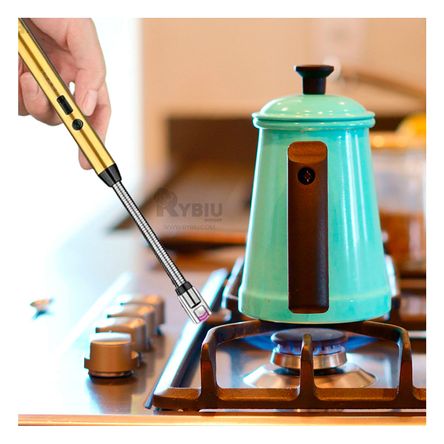 Encendedor Tecnológico de Diseño Moderno Dorado Y+Stickers Encendedor Tecnologico de Diseño Moderno Dorado Y+Stickers