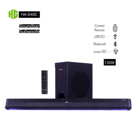Soundbar HALION Subwoofer HA-S40C 120W Control Remoto Soundbar HALION Subwoofer HA-S40C 120W Control Remoto