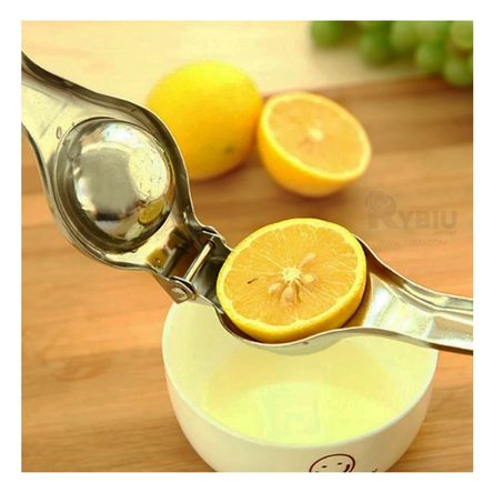 Exprimidor de Limón de Acero Inoxidable Plateado Exprimidor de Limón de Acero Inoxidable Plateado