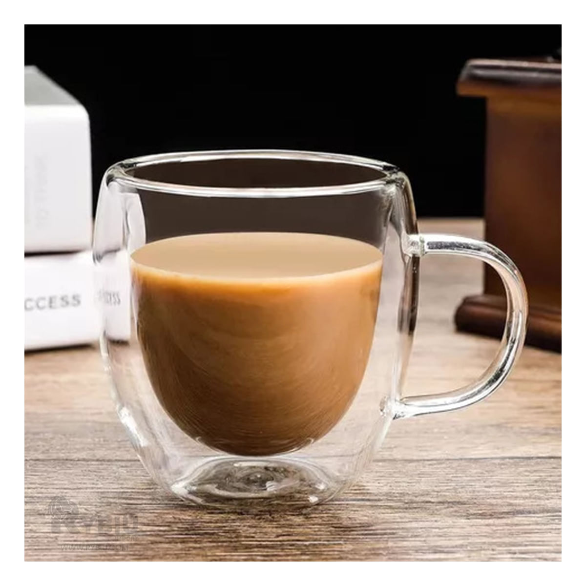 Taza Durable para Infusiones en Transparente Y+Stickers