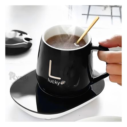 Set Calentador De Taza en Caja en Color Negro Set Calentador De Taza en Caja en Color Negro