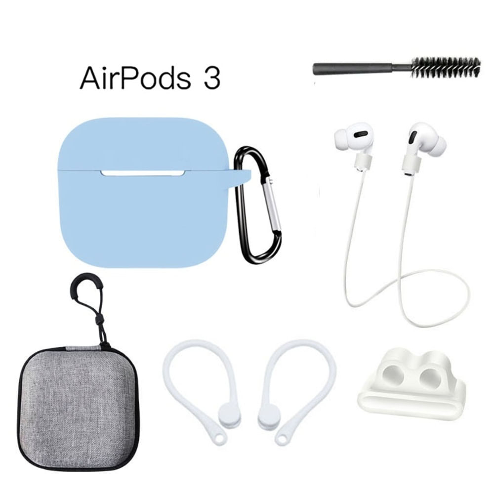 Case Estuche Funda para Apple AirPods 3 3era Tercera Generación Case Estuche Funda para Apple AirPods 3 - AZUL CIELO Case Estuche Funda para Apple AirPods 3 3era Tercera Generación Case Estuche Funda para Apple AirPods 3 - AZUL CIELO