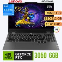 Laptop Gaimer Lenovo LOQ 15IAX9   Intel Core i5 RAM 8GB SSD 512GB RTX 3050 6GB - 83GS006WLM