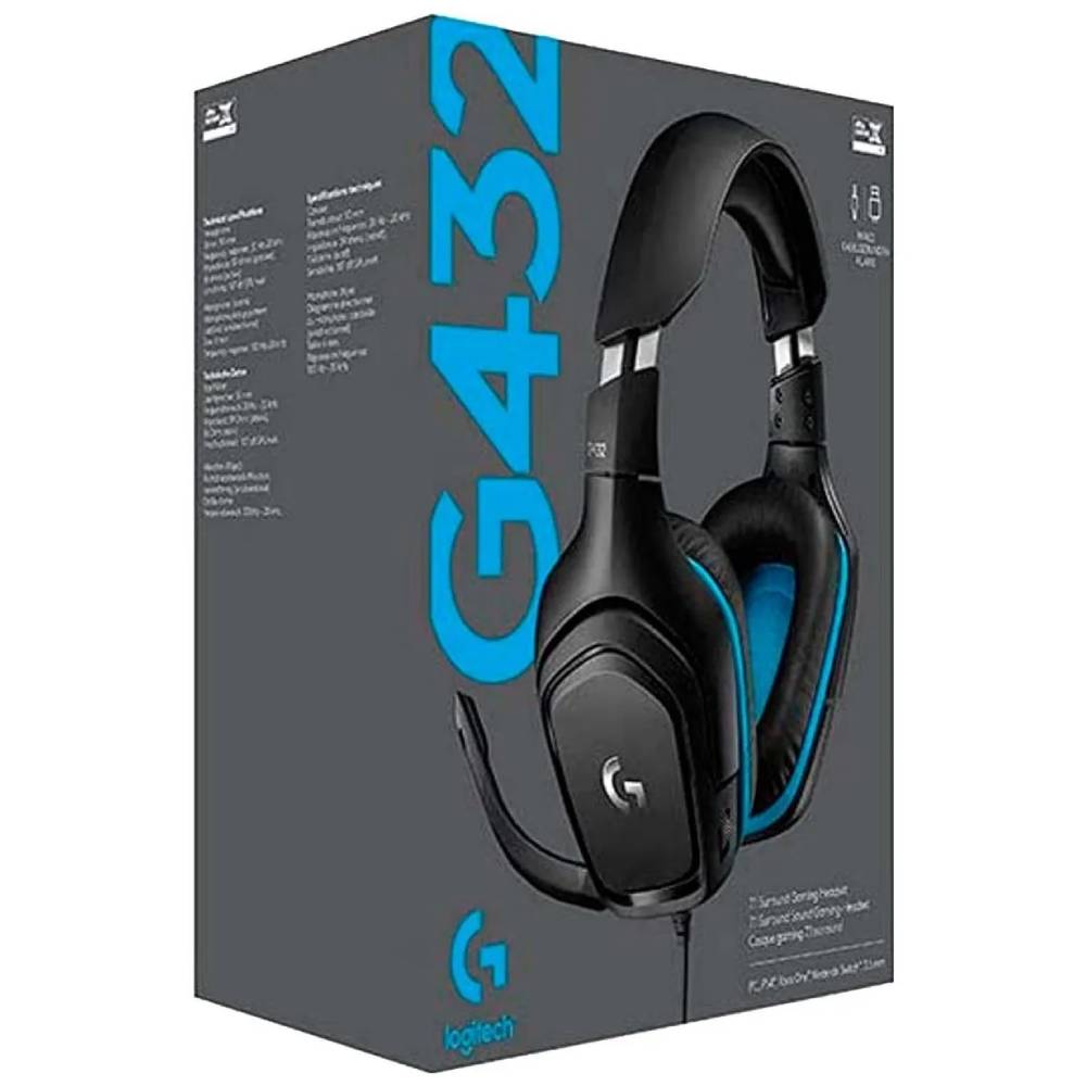 AUDIFONO C/MICROFONO GAMER LOGITECH G432 USB