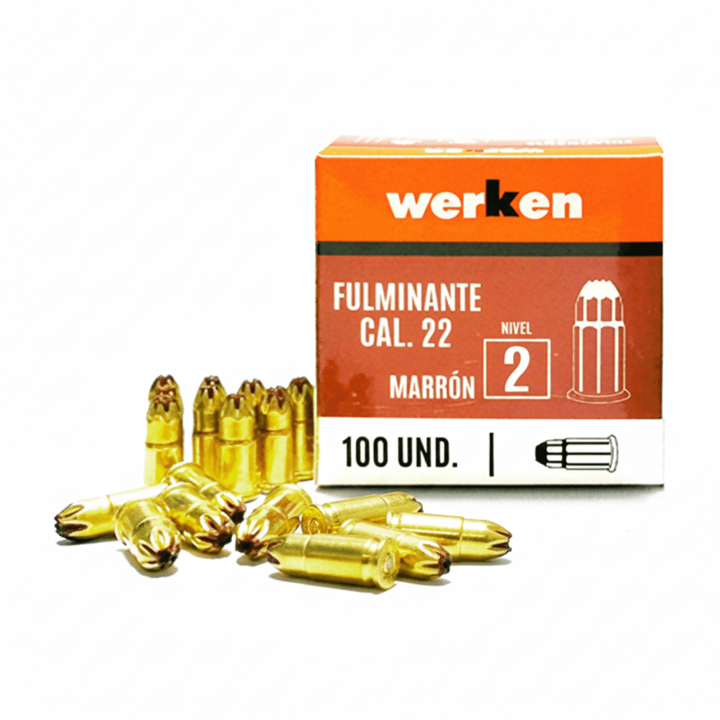 Fulminante marrón Cal. 22 x 100 unidades Werken