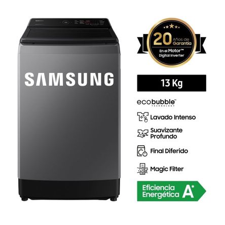 Lavadora Samsung Ecobubble 13kg Wa13cg5441bdpe