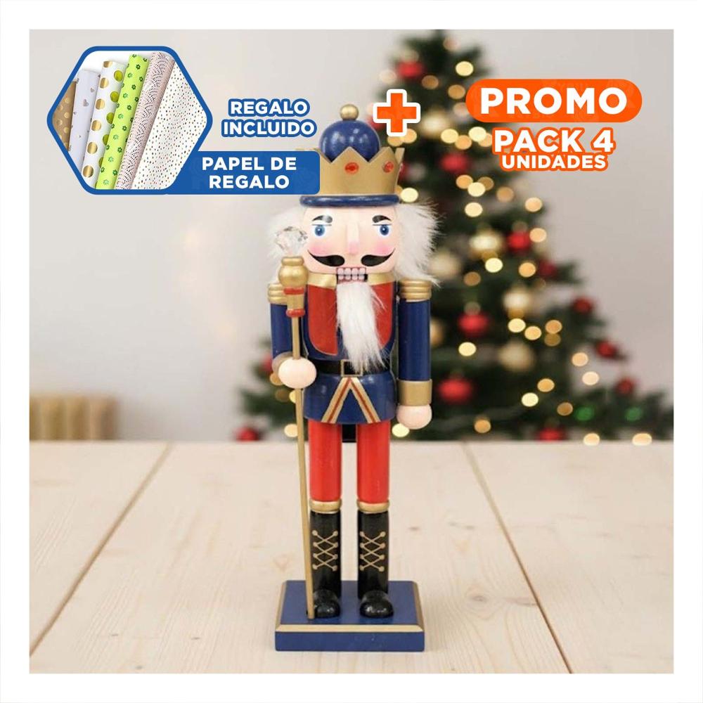 Pack4 Cascanuez Ideal en Multicolor Y+Papel de Regalo Pack4 Cascanuez Ideal en Multicolor Y+Papel de Regalo