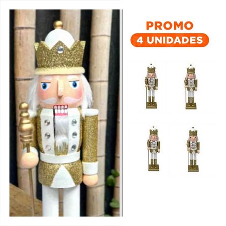 Pack4 Cascanuez Clasico y Elegante en Multicolor