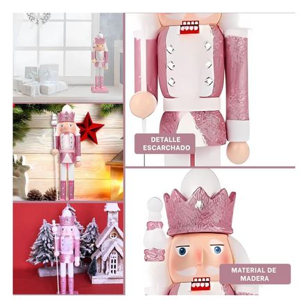 Cascanuez con Corona y Baston en RosaBlan Cascanuez con Corona y Baston en RosaBlan