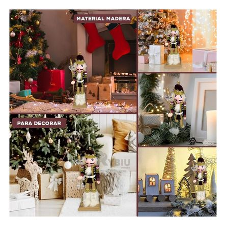 Cascanuez con Coronay Baston de Diamante en Marron