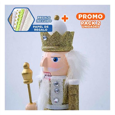 Pack2 Cascanuez Clasico en Multicolor Y+Papel de Regalo